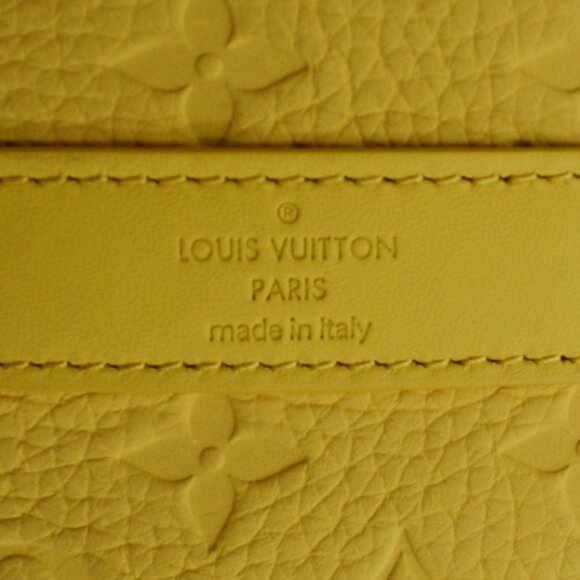 LOUIS VUITTON Keepall 50 Bandouliere Monogram Taurillon Travel Bag Yellow - Picture 12 of 12